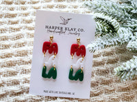 The Fa La La Set- Polymer Clay Christmas Earrings