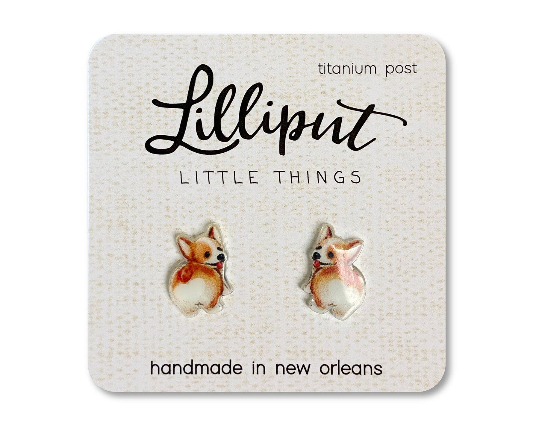 Corgi Butt Earrings // Dog Lover Gift - Savedra James
