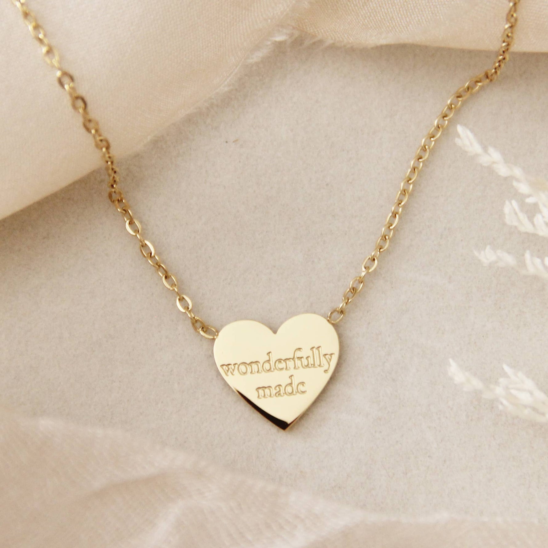 Wonderfully Made, Loved Necklace, Psalms 139:14 - Savedra James
