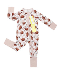 Bamboo Baby Clothing Unisex Zip Romper | Game Day