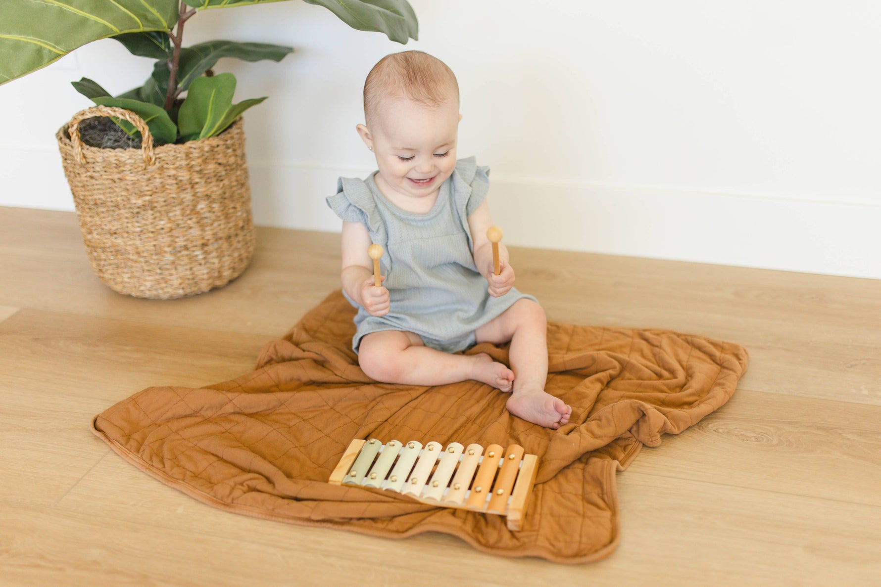 Neutral Colored Educational Xylophone Toy - Savedra James