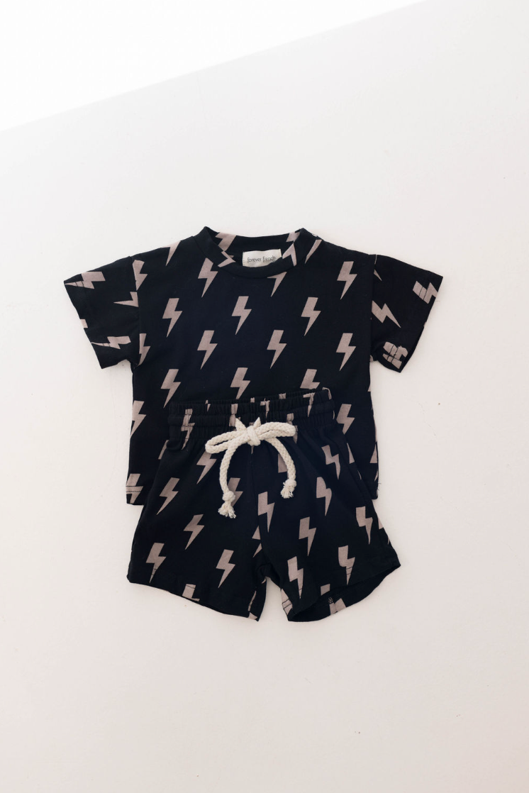 Short Set | Black Lightning - Savedra James