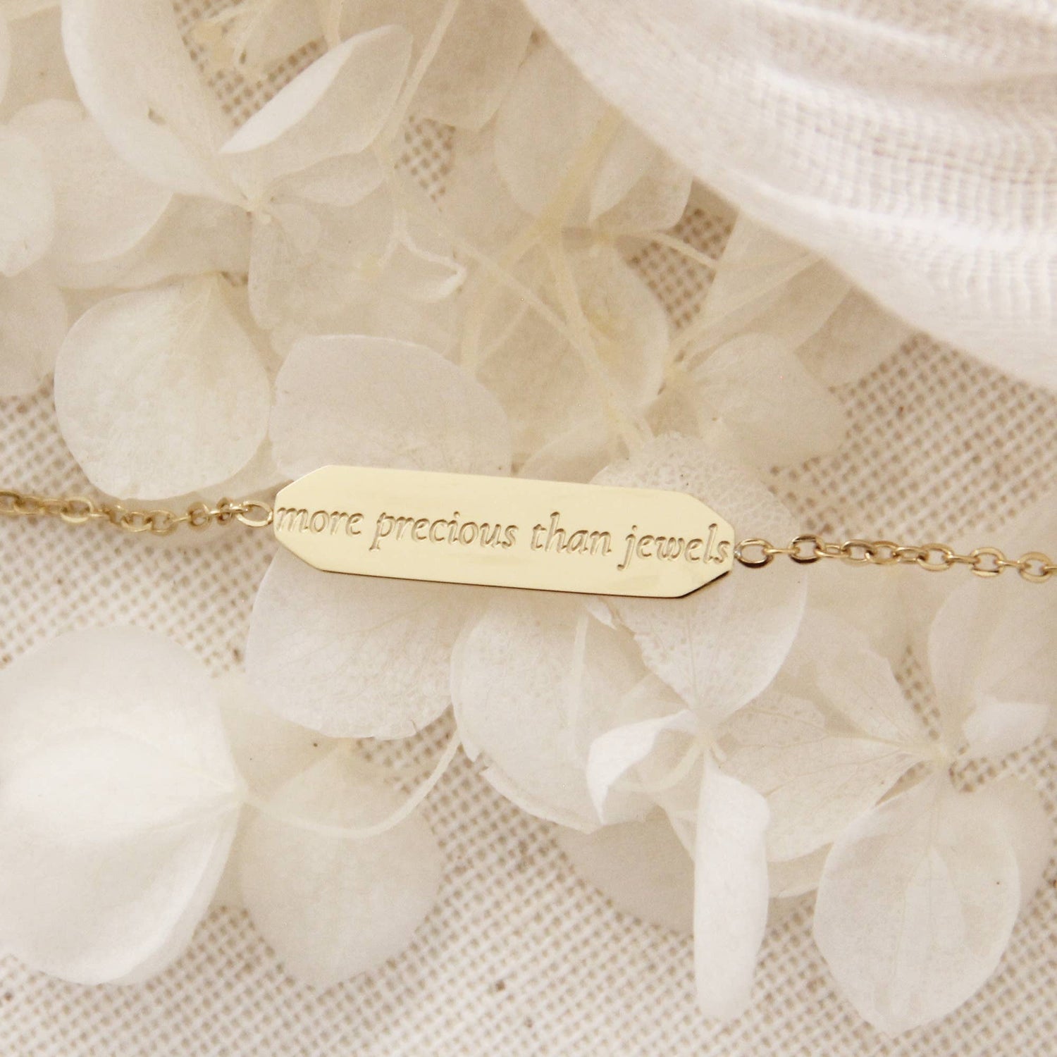 More Precious Than Jewels Proverbs 31 Bracelet - Savedra James