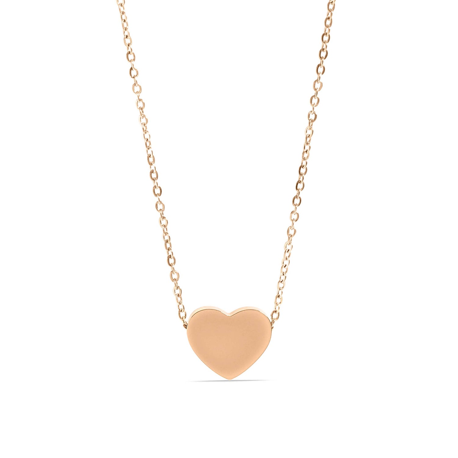 Stainless Steel Blank Heart Necklace