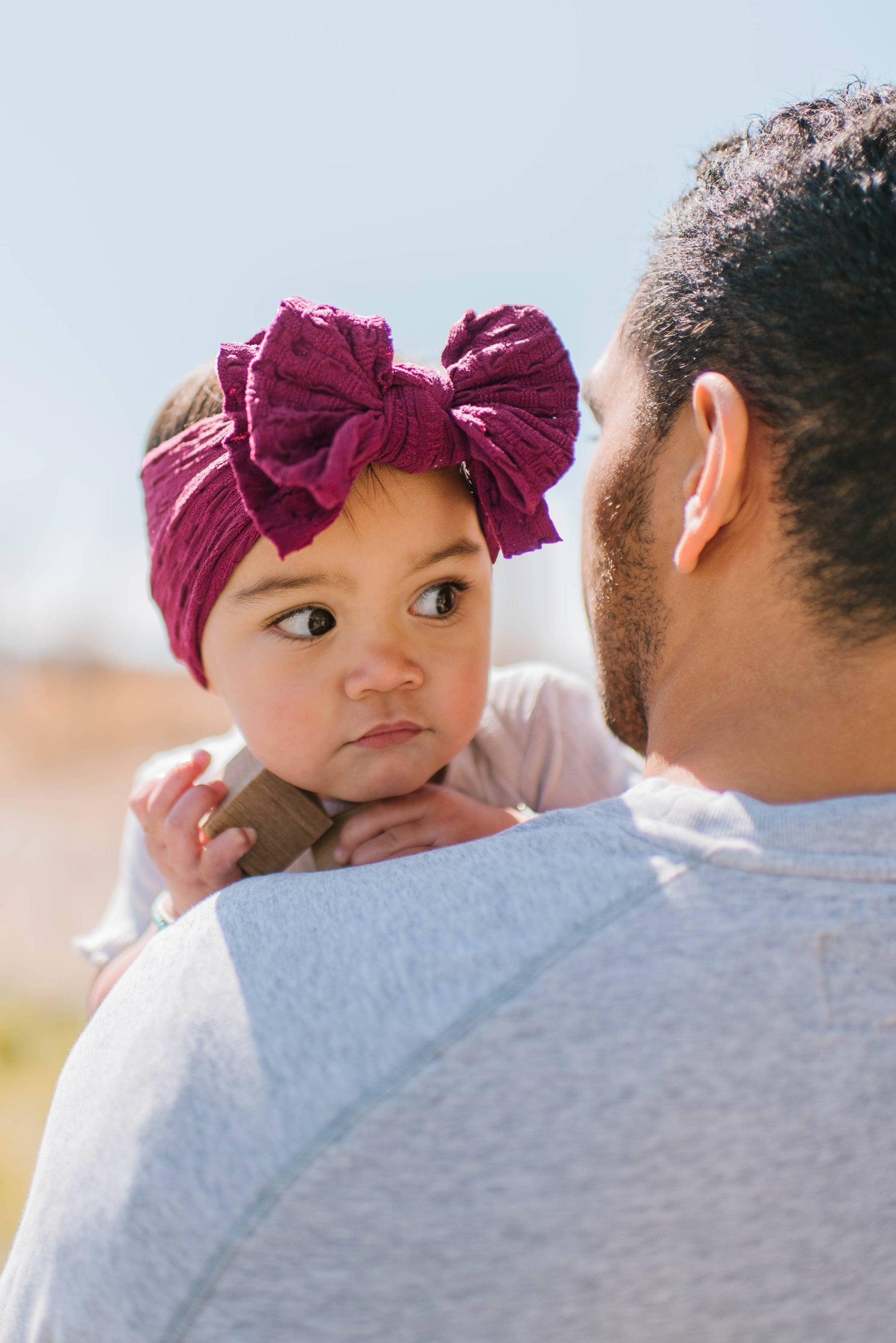 Baby Bling® Waffle FAB® textured soft nylon bow headband - Savedra James