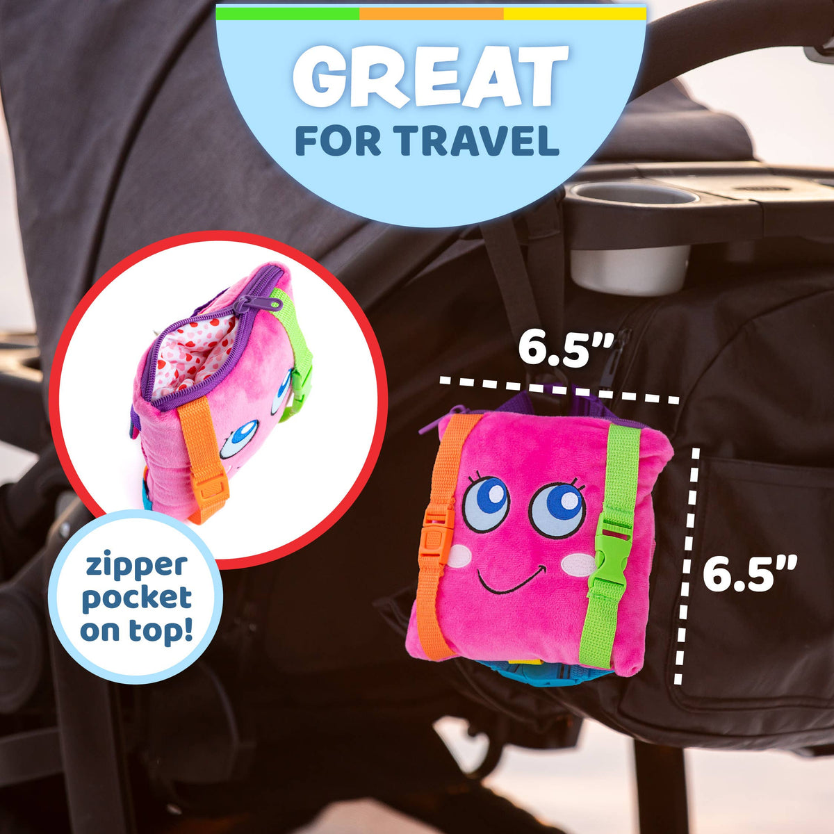 Plush Sensory Square Toy