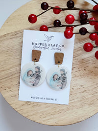 The Nativity Set- Christmas Religious Polymer Clay Earrings