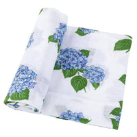 Hydrangeas Baby Muslin Swaddle Receiving Blanket