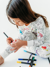 Fabric Markers Set for Customizing Coloring Pajamas