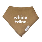 baby bandana bib whine and dine