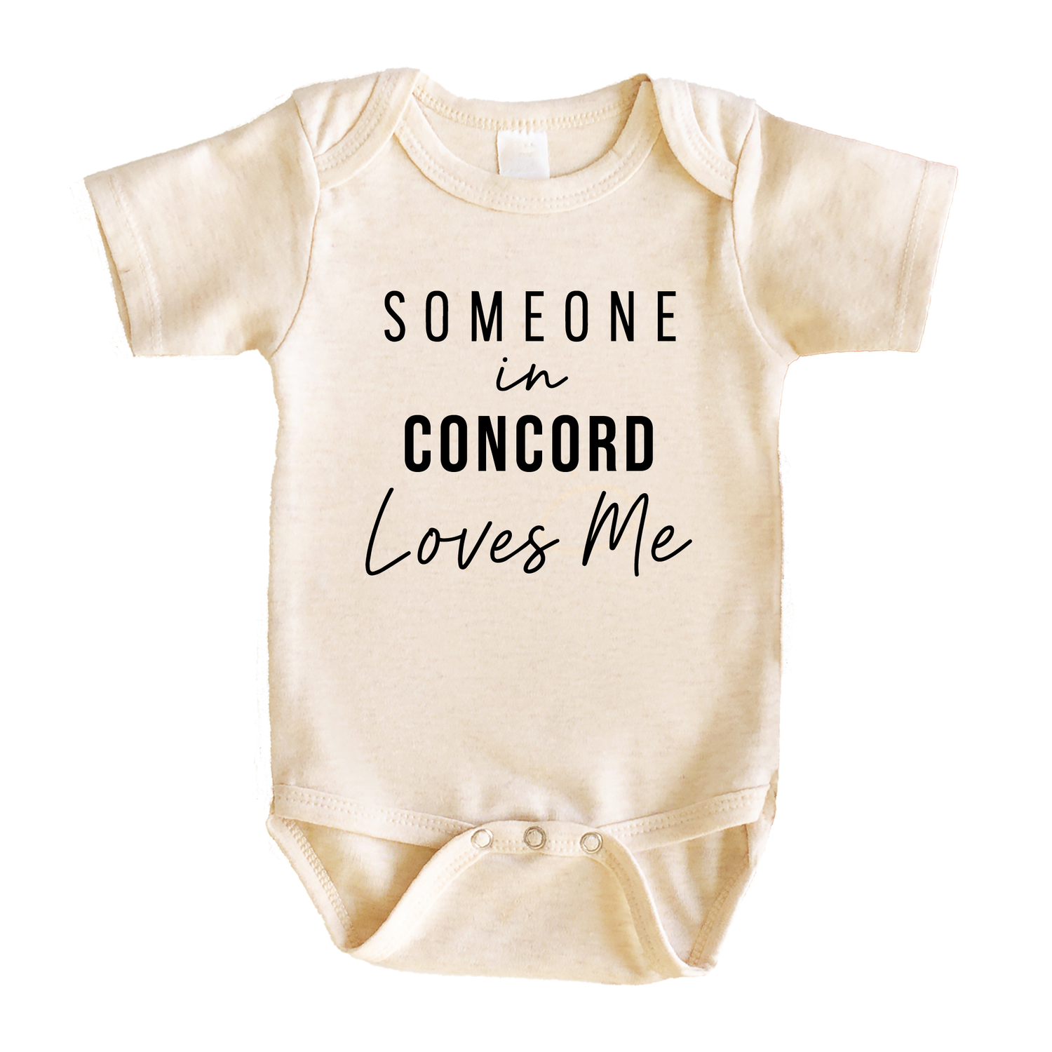 Someone in Concord Loves Me Baby Onesie