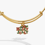 Gold Bangle with charm