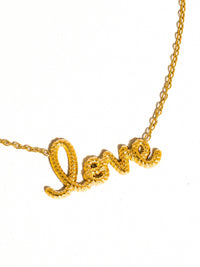 LOVE 18K Gold Non-Tarnish Love Letter Necklace