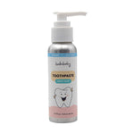 Natural baby toothpaste in safe, non toxic packaging for infants and toddlers