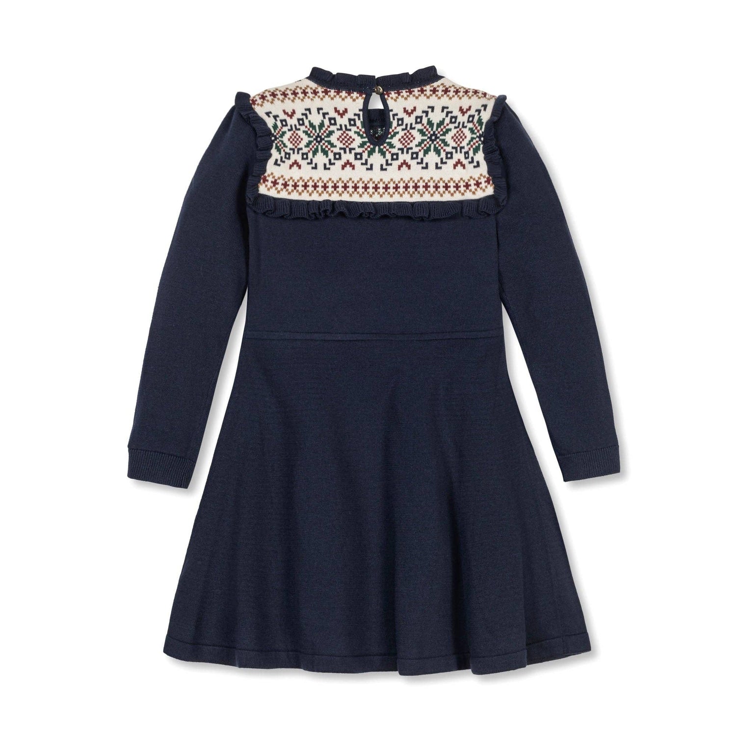 Organic Ruffle Collar Sweater Dress - Baby