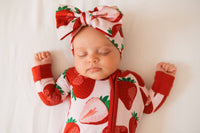 Berry Sweet Baby Bamboo Zipper Romper Pajamas