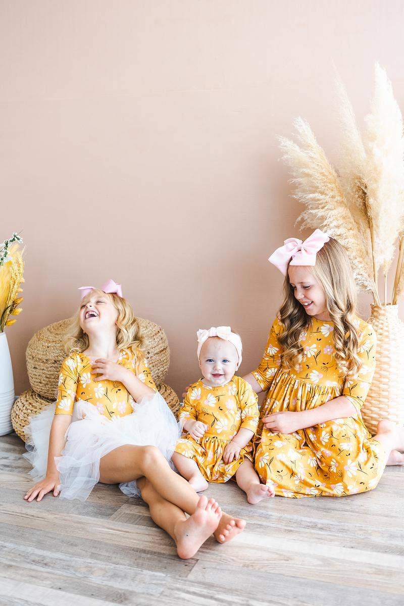 Dandelions in Fall Twirl Bodysuit - Savedra James