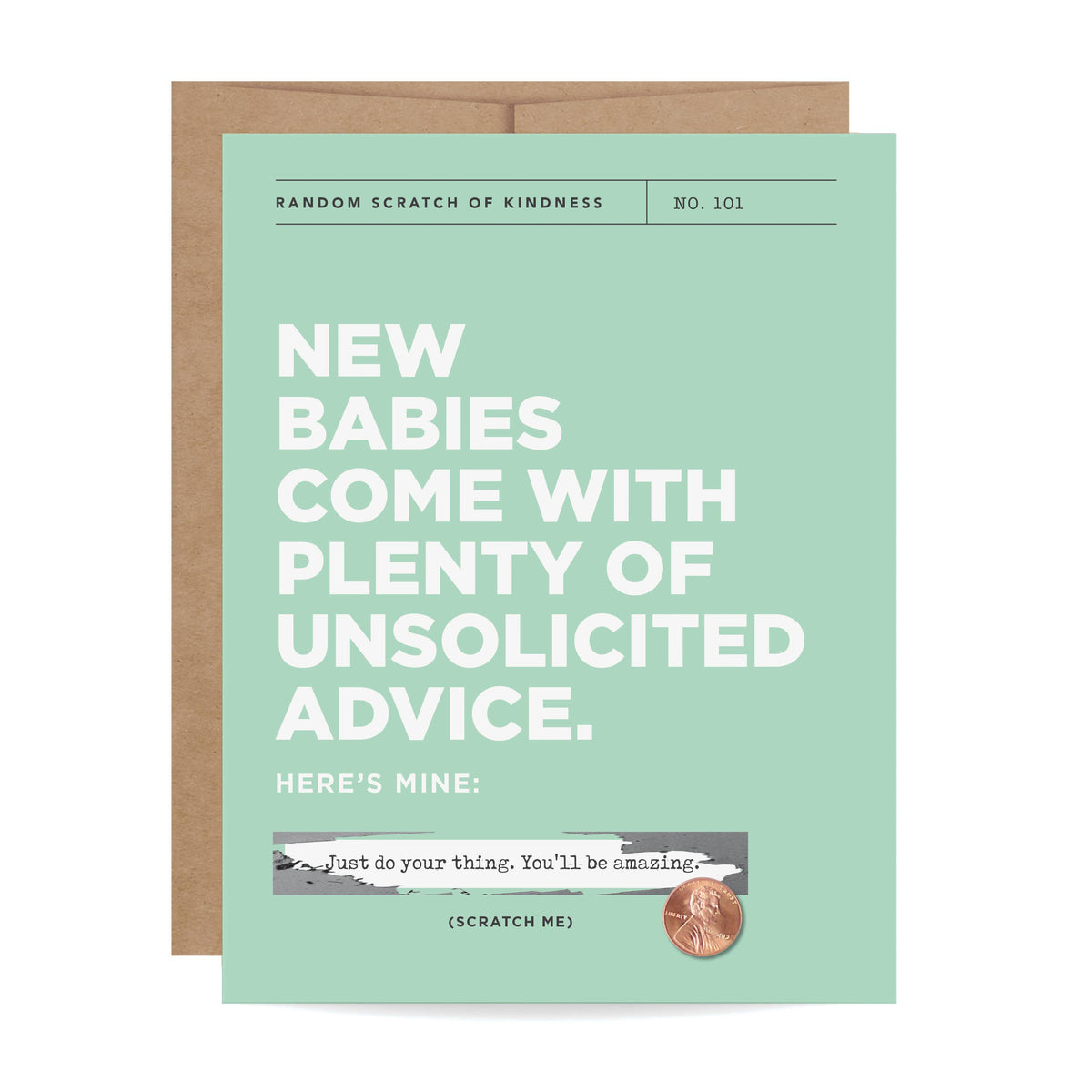 Scratch-off Card - Unsolicited Advice - New Baby
