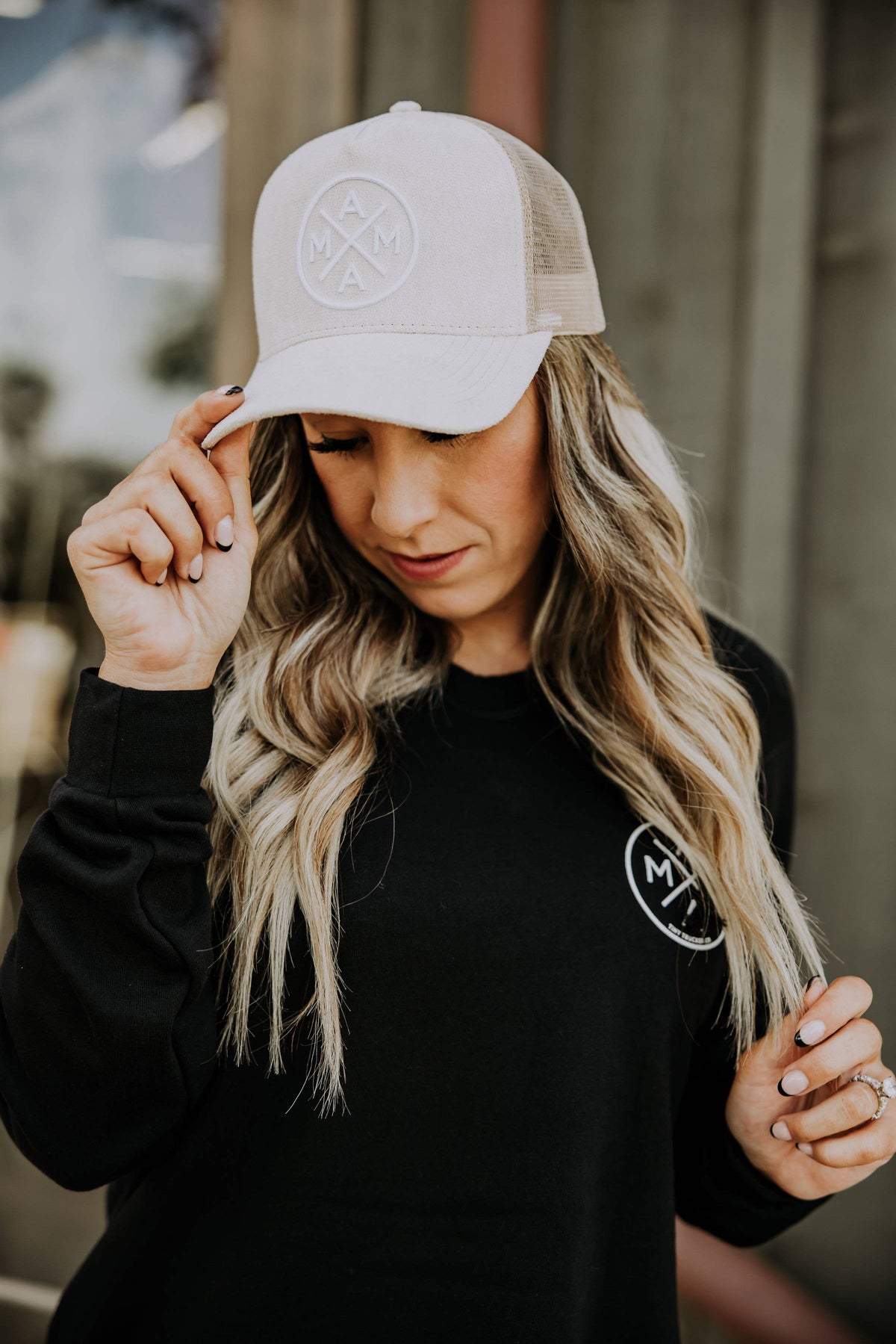 Mama X™ Light Suede Trucker Hat