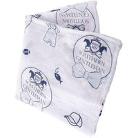 Southern Gentleman Baby Boy Muslin Swaddle Receiving Blanket