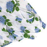 Hydrangeas Baby Muslin Swaddle Receiving Blanket - Savedra James
