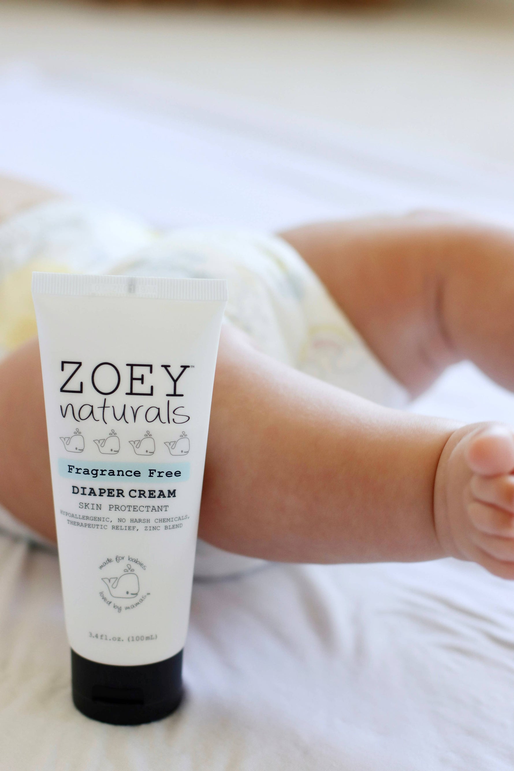 Fragrance-Free Diaper Cream - 3.4oz - Savedra James