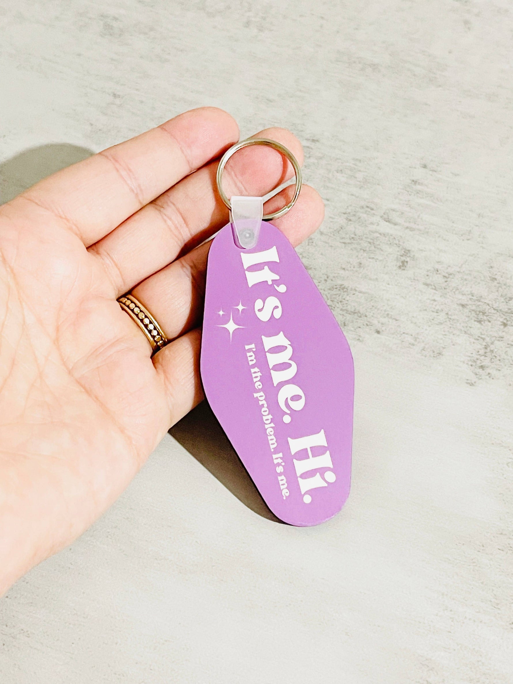 Motel Style Keychain, Taylor Inspired It's Me Design - Savedra James