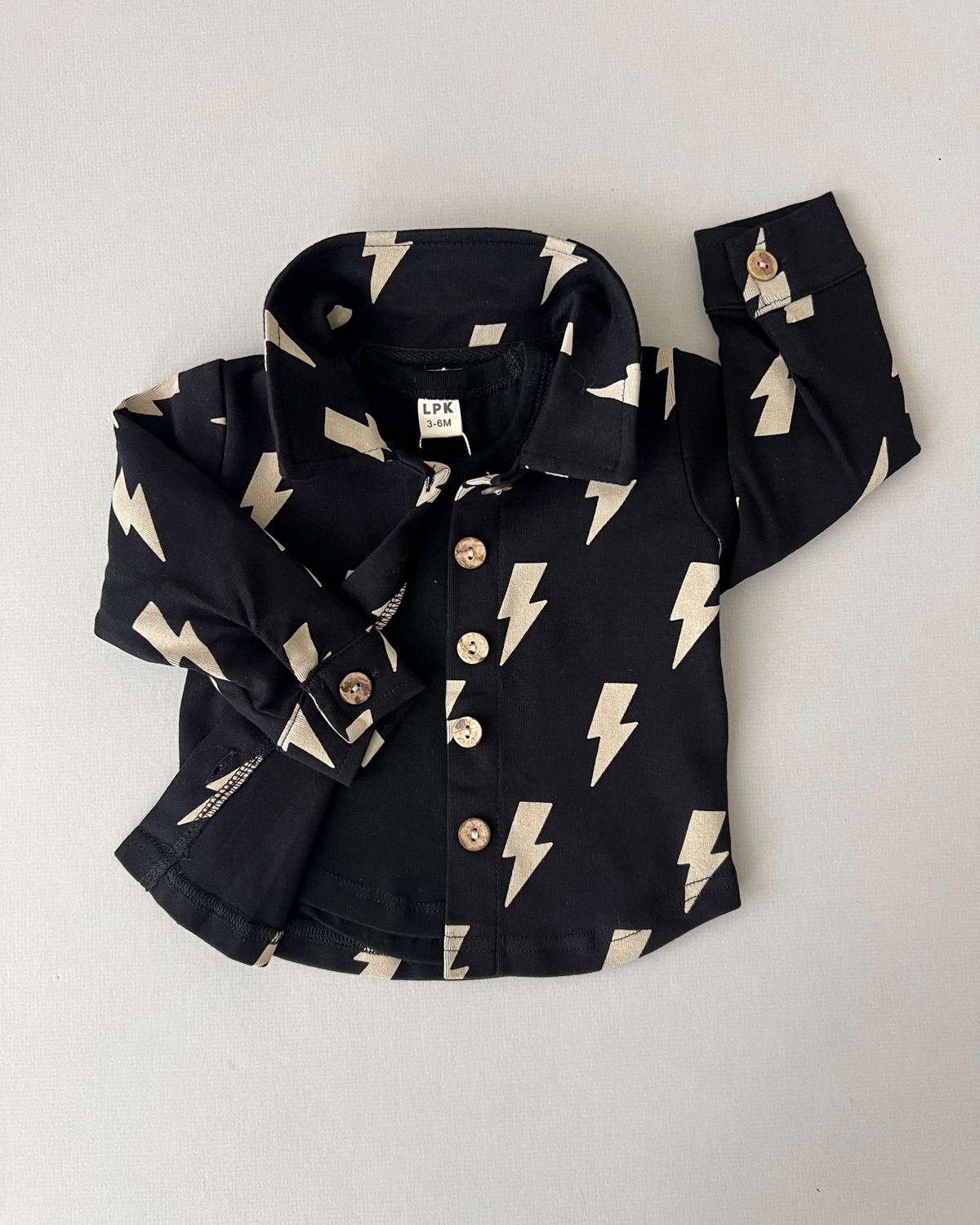 Baby & Kids Cotton Fall Shacket | Black Bolts