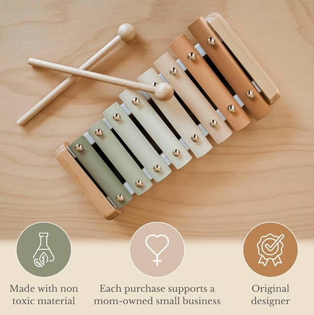 Neutral Colored Educational Xylophone Toy
