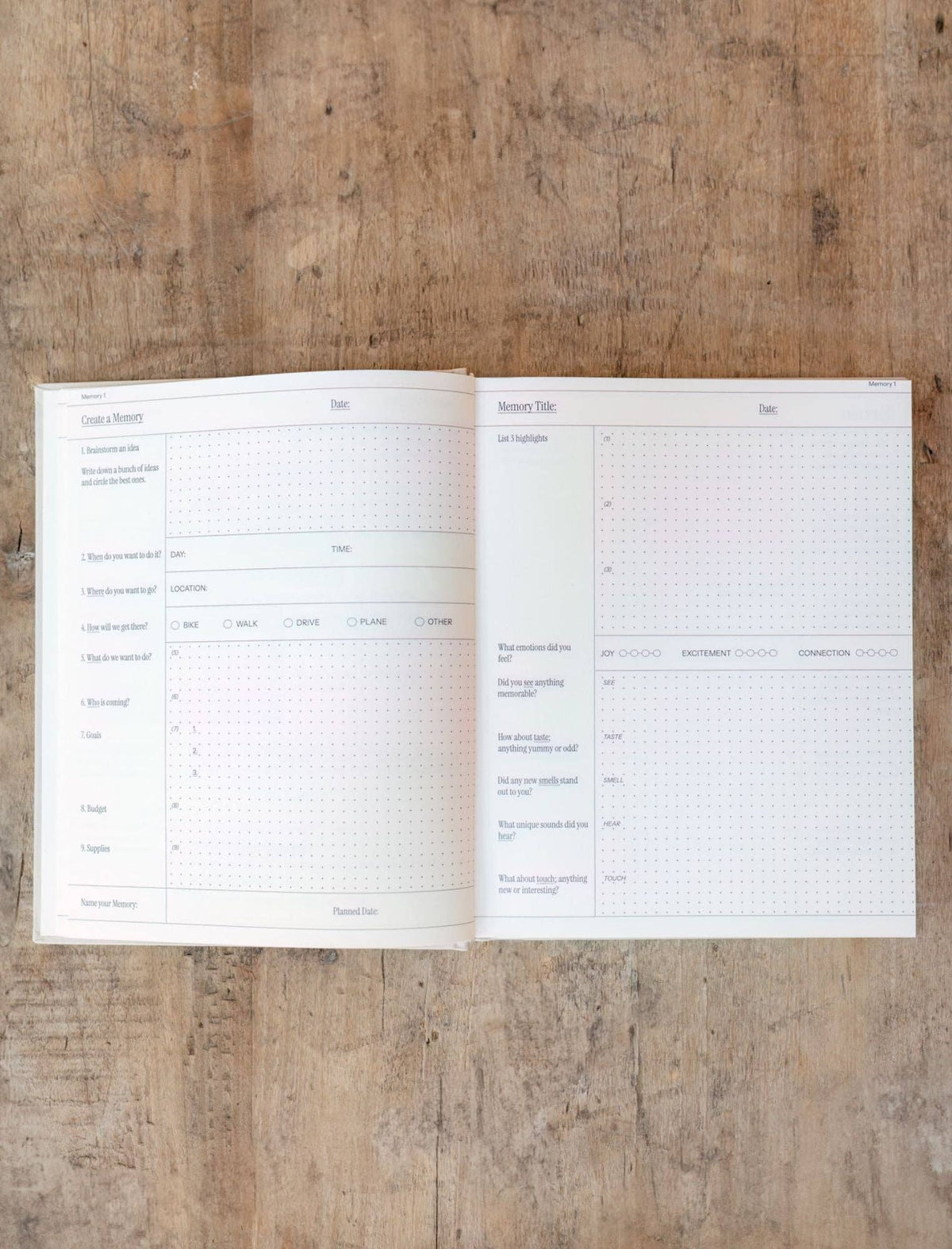 Family Memory Book: 50 memories made together