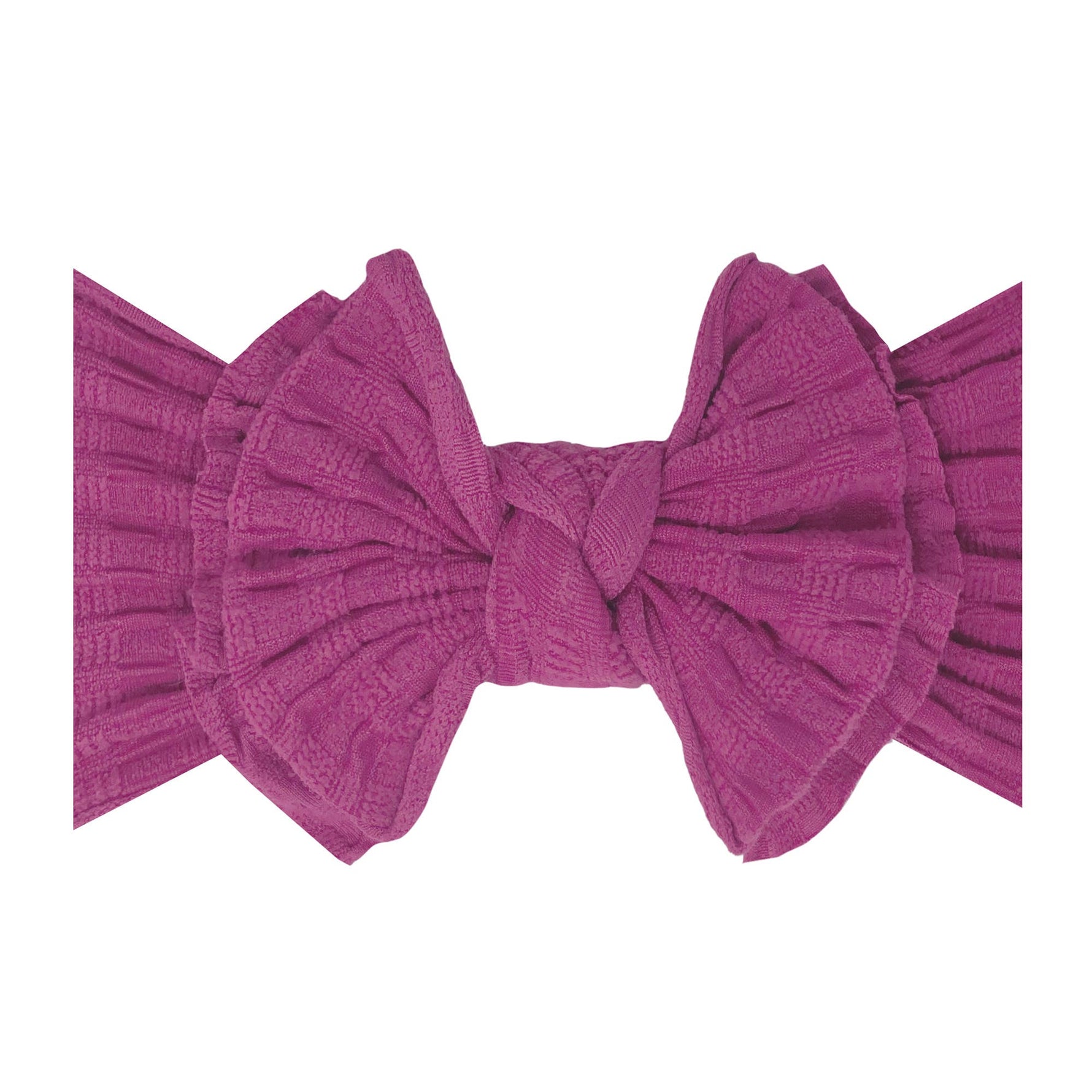 Baby Bling® Waffle FAB® textured soft nylon bow headband - Savedra James