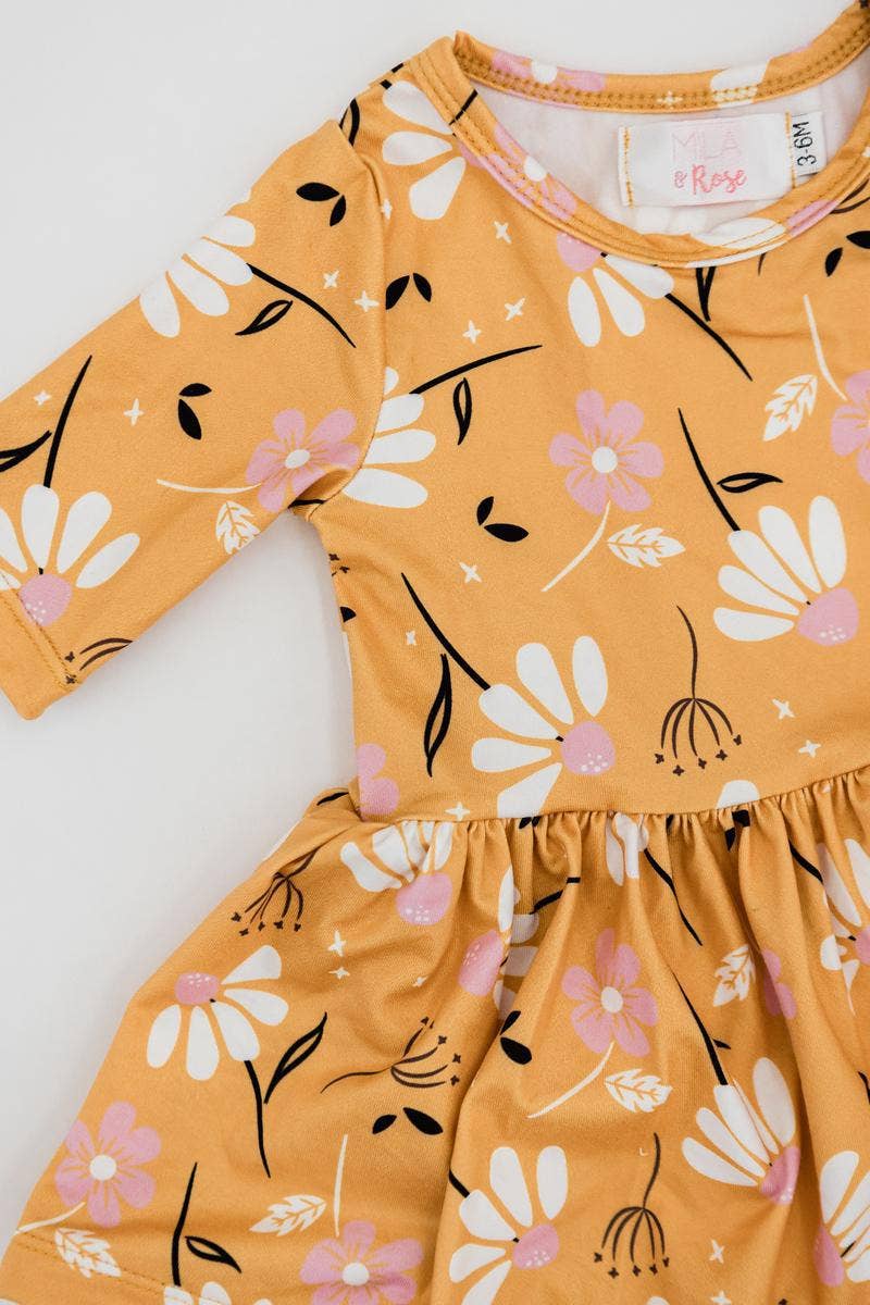 Dandelions in Fall Twirl Bodysuit - Savedra James