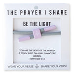 BE THE LIGHT Bracelet, Christian Cord Bracelet - Savedra James