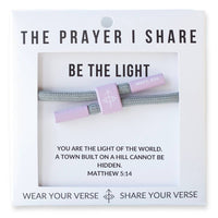 BE THE LIGHT Bracelet, Christian Cord Bracelet