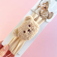 Baby Bling® Teddy Bear soft nylon headband