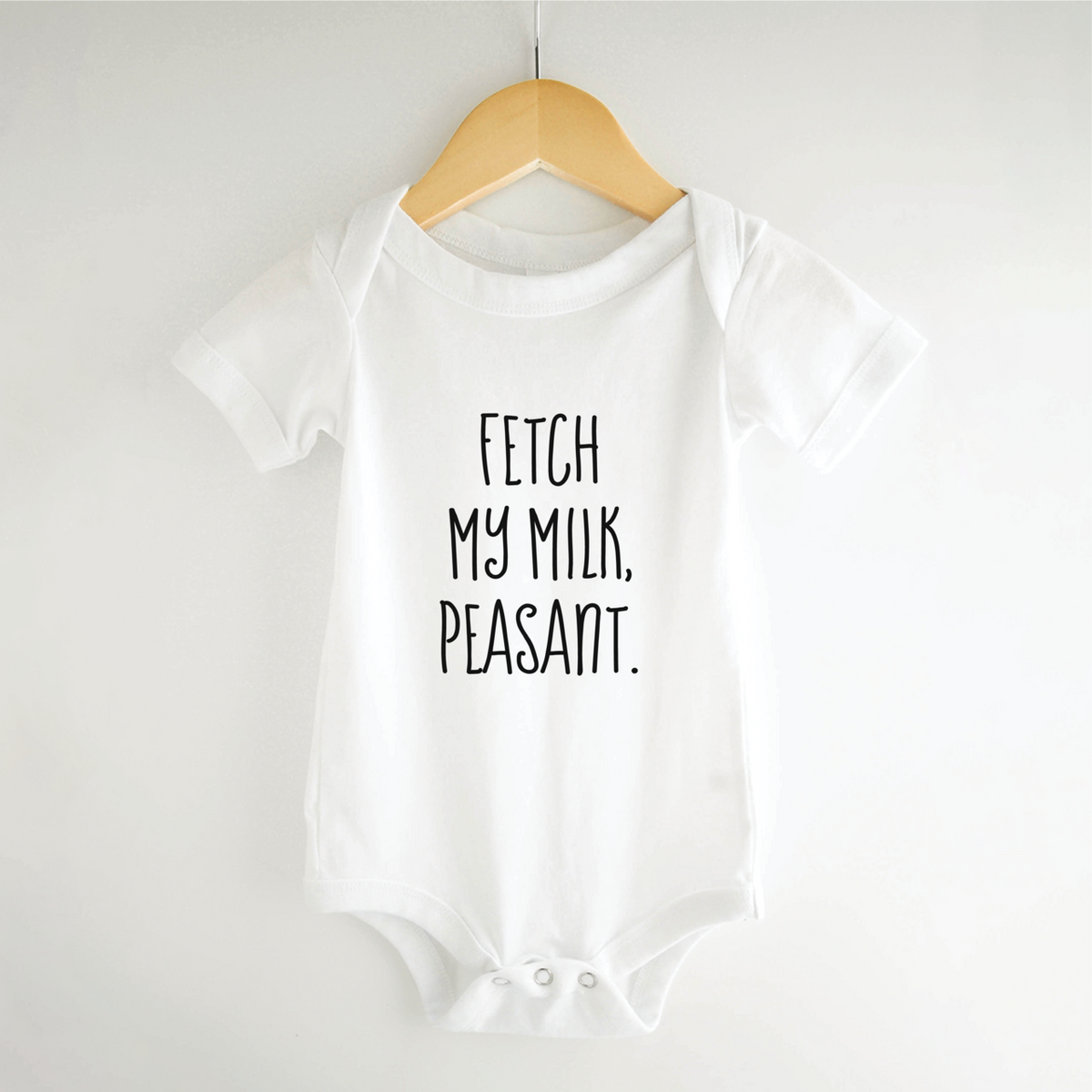 Funny Baby Onesie, Fetch My Milk Peasant