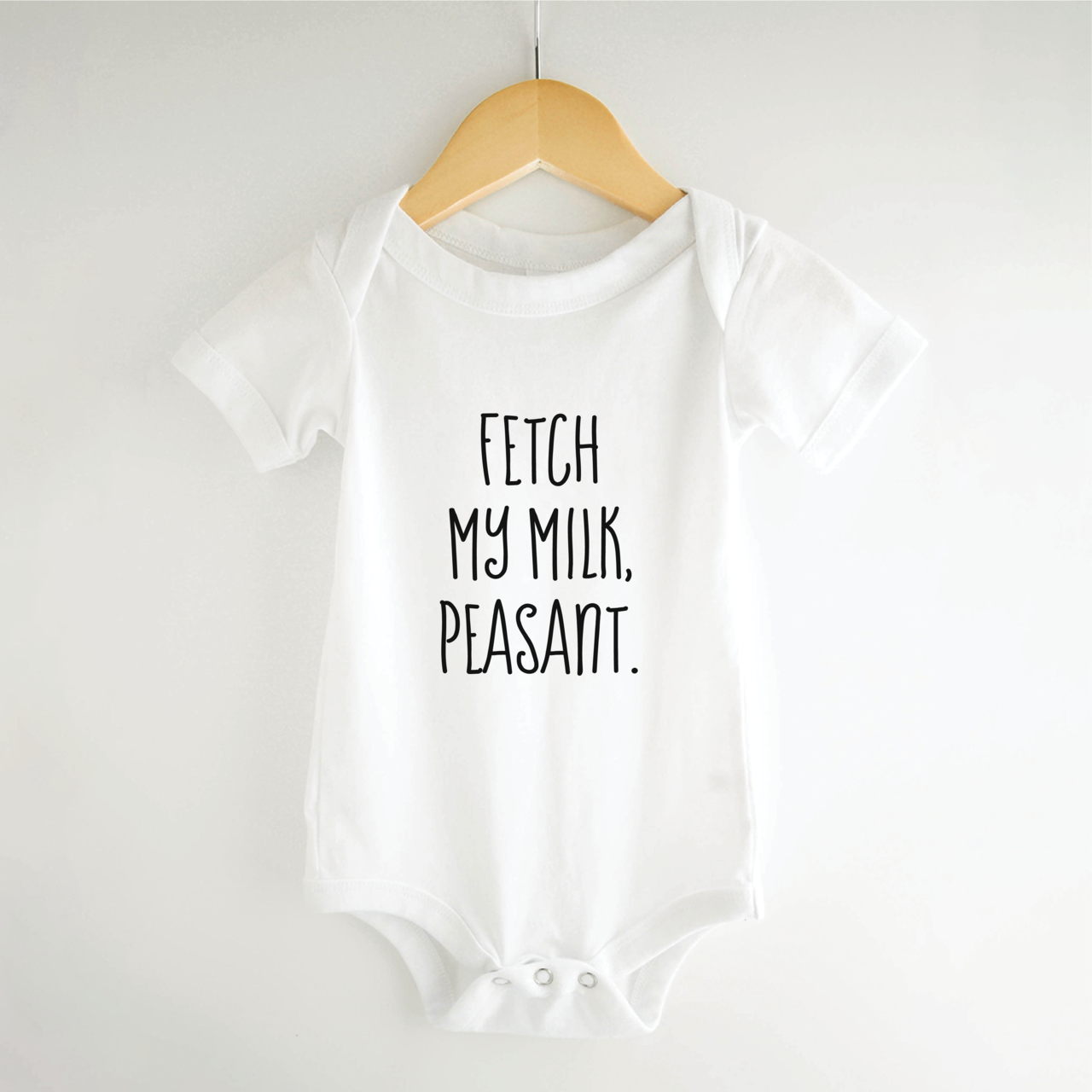 Funny Baby Onesie, Fetch My Milk Peasant