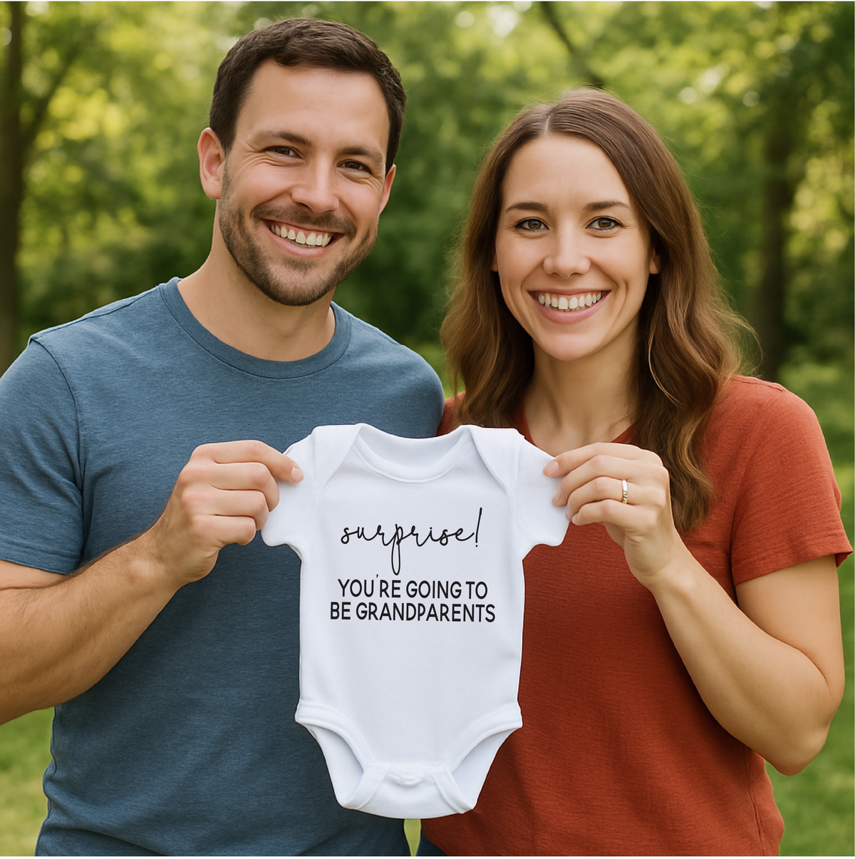 Surprise Grandparents Pregnancy Announcement Onesie