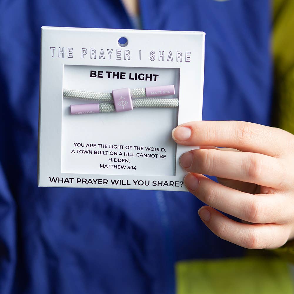 BE THE LIGHT Bracelet, Christian Cord Bracelet - Savedra James