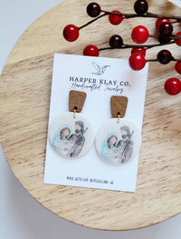 The Nativity Set- Christmas Religious Polymer Clay Earrings