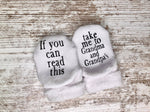 Take Me to Grandma and Grandpas Baby Socks | Grandparents - Savedra James