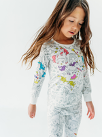 Unicorn Coloring Pajamas 2 piece set made from Bamboo - Savedra James