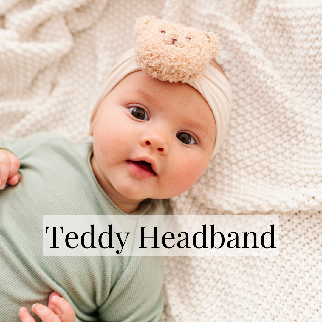 Baby Bling® Teddy Bear soft nylon headband - Savedra James