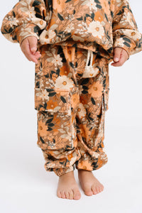 Autumn Bloom Cargo Hoodie Set
