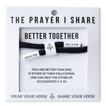 BETTER TOGETHER Bracelet, Christian Cord Bracelet - Savedra James