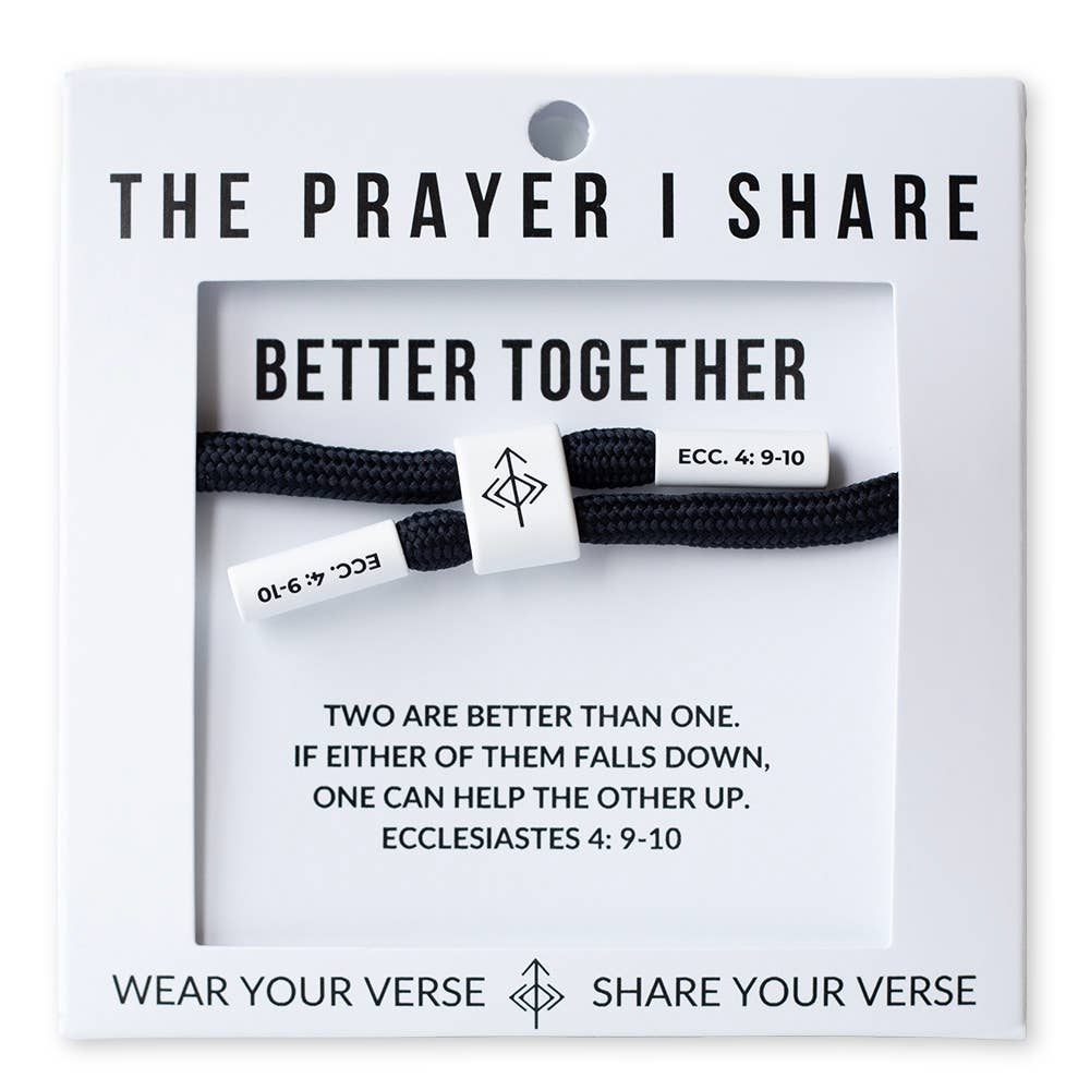 BETTER TOGETHER Bracelet, Christian Cord Bracelet - Savedra James