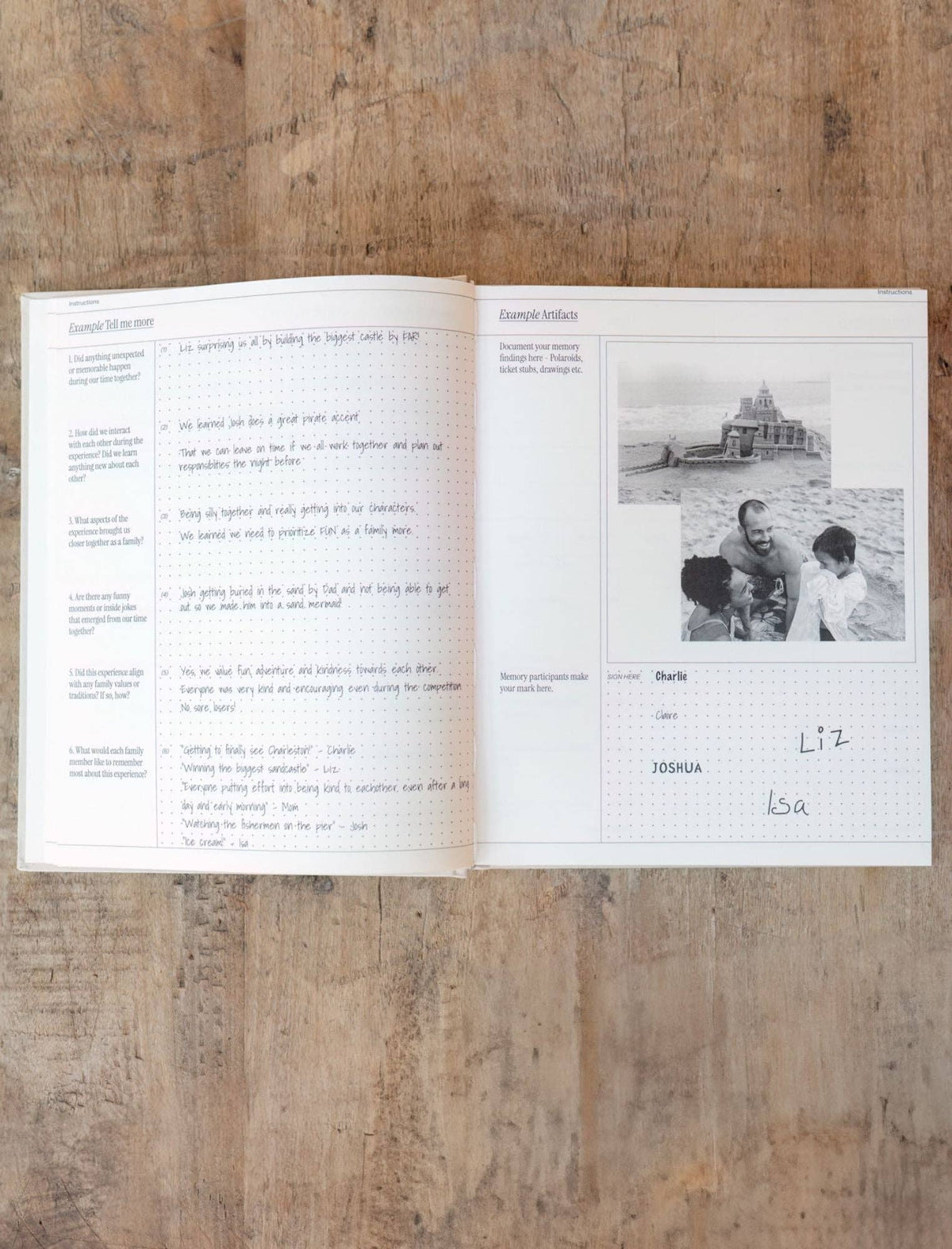 Family Memory Book: 50 memories made together
