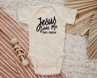 JESUS LOVES ME THIS I KNOW BABY ONESIE