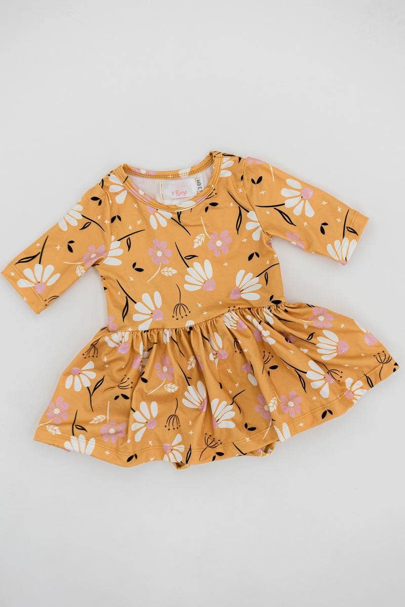 Dandelions in Fall Twirl Bodysuit - Savedra James