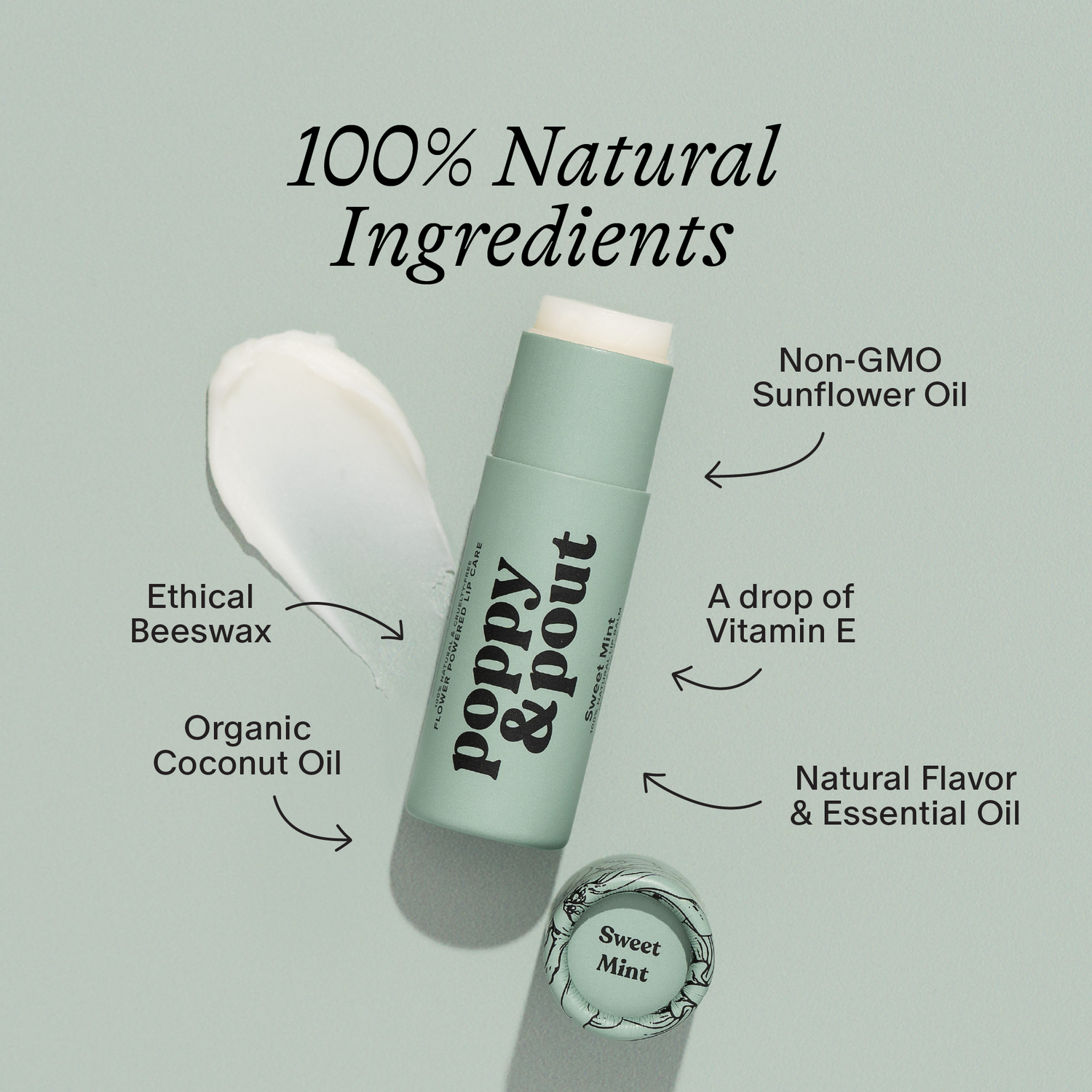 vegan mint lip balm